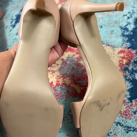 New Nine West Womens Beige Heels Size 9 - Picture 3 of 3